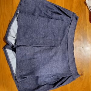 lululemon athletica Heathered Indigo Running Shorts
